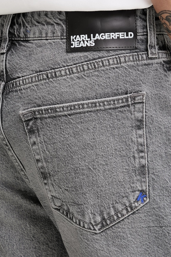 Džínové šortky Karl Lagerfeld Jeans šedá A2M10082