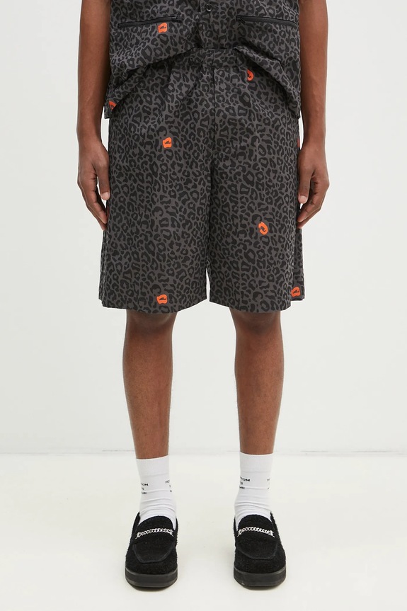 Kratke hlače Undercover Pants s uzorkom siva UP1E4507.1