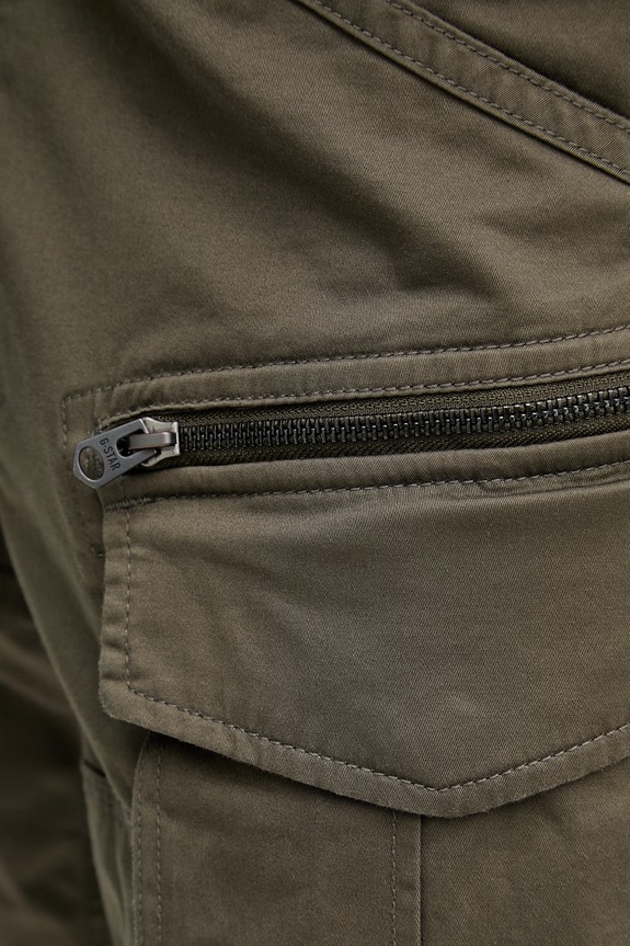 G-Star cargo kratke hlače moške bombažne z elastanom Rovic zip regular zelena D26214.5126