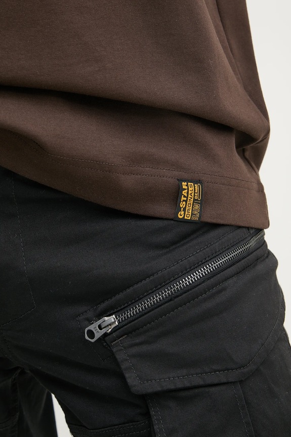 G-Star σορτς cargo Ανδρικά από βαμβάκι με ελαστάν Rovic zip regular μαύρο D26214.5126