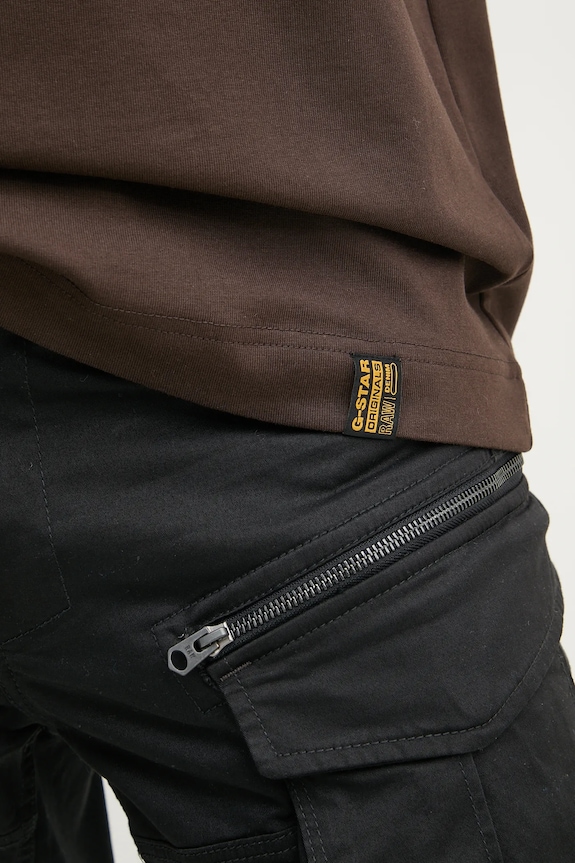 G-Star σορτς cargo Ανδρικά από βαμβάκι με ελαστάν Rovic zip regular μαύρο D26214.5126