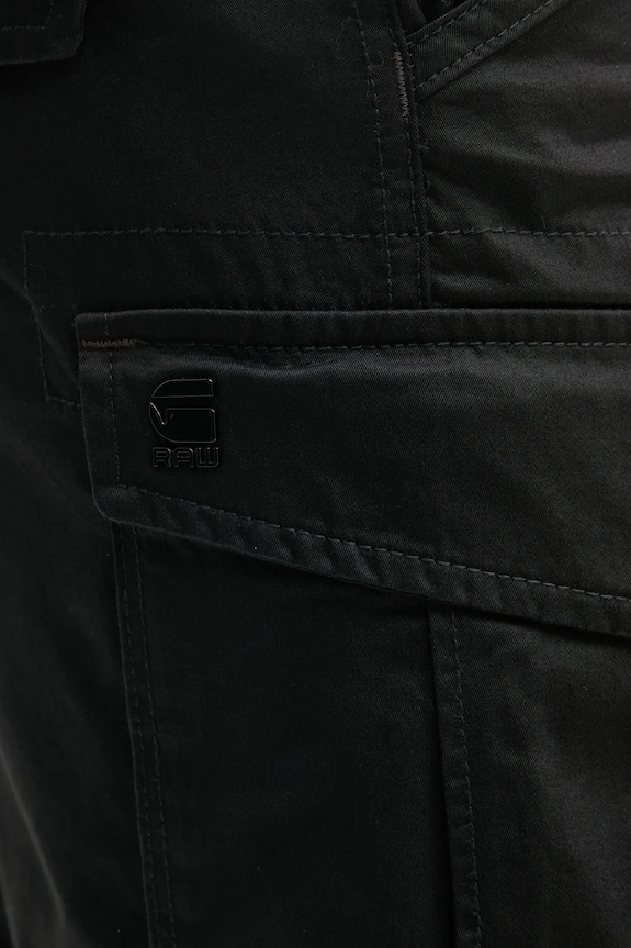 G-Star σορτς cargo Ανδρικά από βαμβάκι με ελαστάν Rovic zip regular D26214.5126 μαύρο