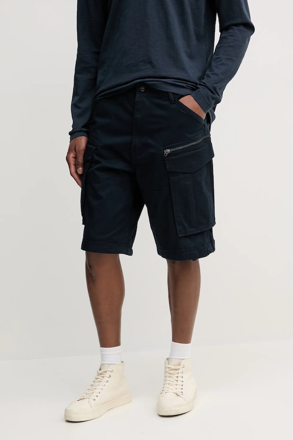 Šortky G-Star Rovic zip relaxed 1\2 bavlna tmavomodrá D08566.5126