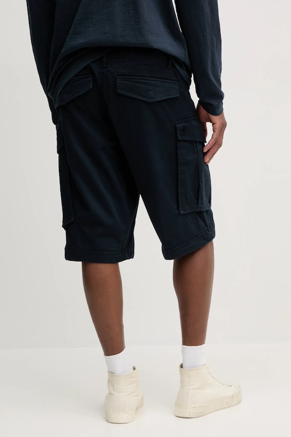 Oblečenie Šortky G-Star Rovic zip relaxed 1\2 D08566.5126 tmavomodrá