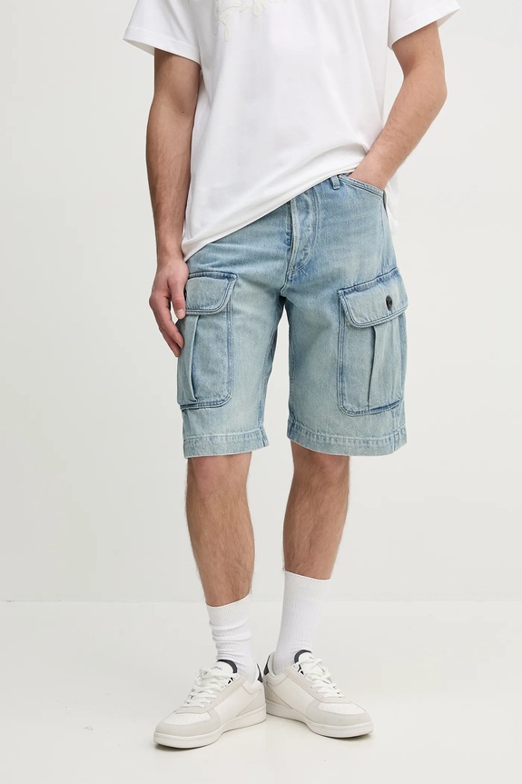 G-Star farmer rövidnadrág sima kék D26528.D788