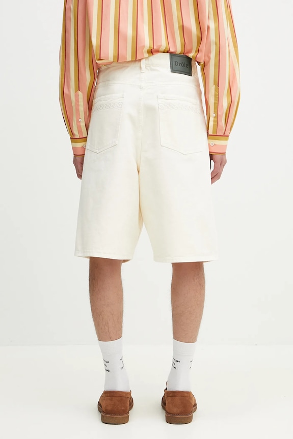 Abbigliamento Drôle de Monsieur pantaloncini in cotone Le Short Baggy G.BS147.CO188.OW beige