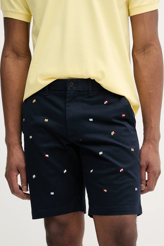 Kraťasy Tommy Hilfiger s elastanem námořnická modř MW0MW38846