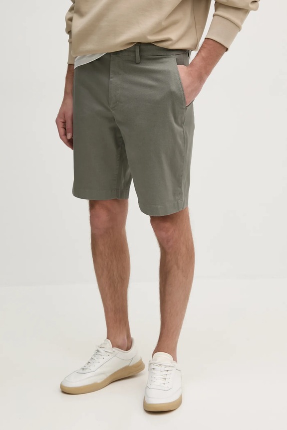 Kraťasy Tommy Hilfiger látka šedá MW0MW38848