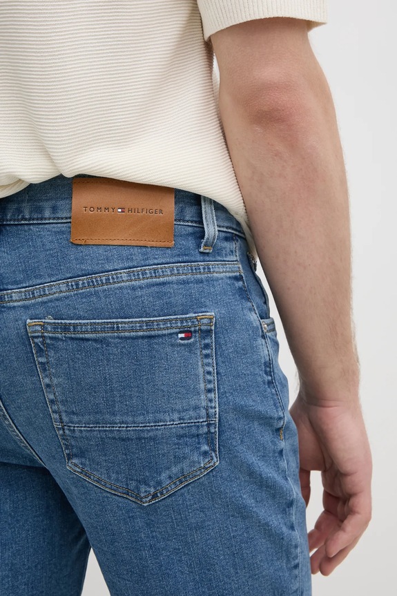 Tommy Hilfiger szorty jeansowe niebieski MW0MW39194