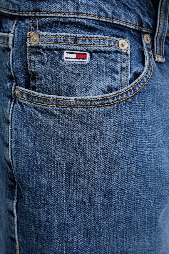 Tommy Jeans pantaloncini di jeans blu navy DM0DM21851