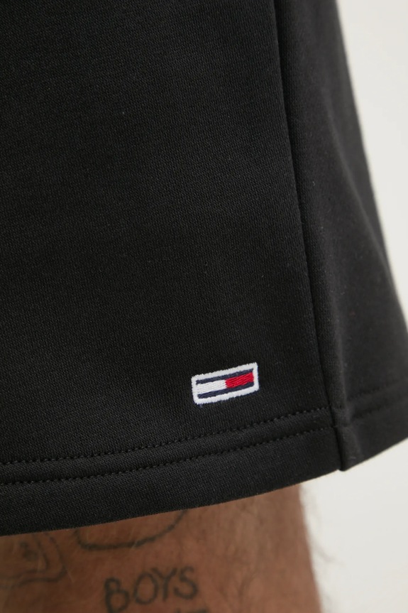 Tommy Jeans спортен къс панталон мъжки от памук черен DM0DM21931