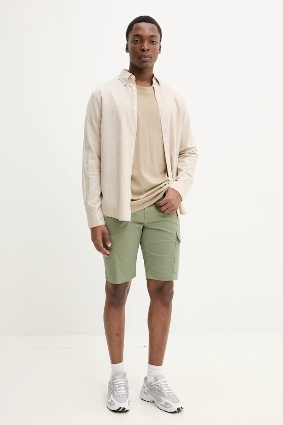 Kratke hlače Tommy Jeans DM0DM21949 zelena SS25