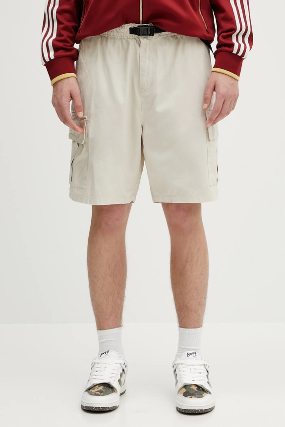 Barbour szorty bawełniane Barbour Grindle Cargo Relaxed Short bawełna beżowy MST0062