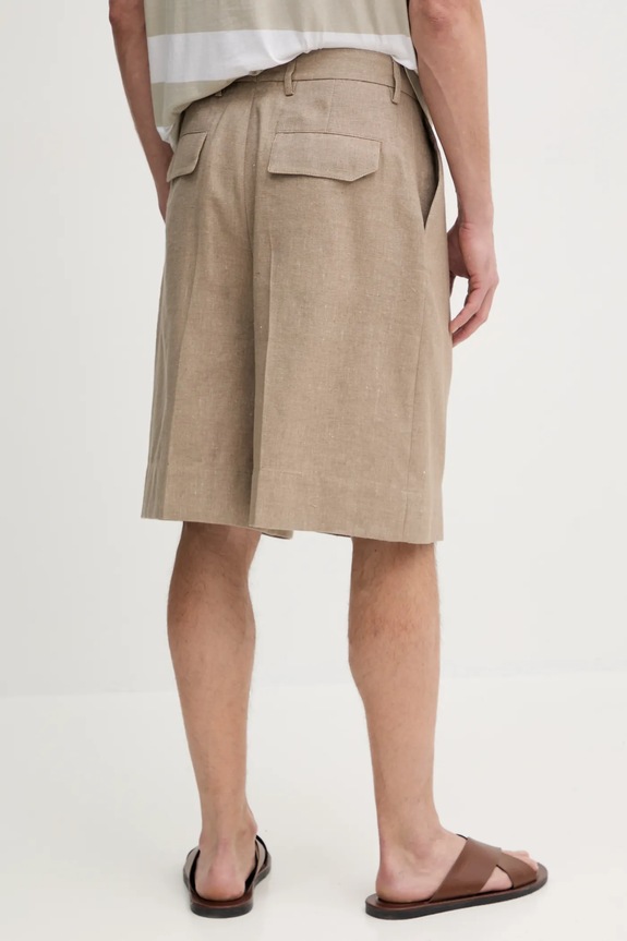 Abbigliamento Tommy Hilfiger pantaloncini in lino SQTHL7544.SQTH503 beige