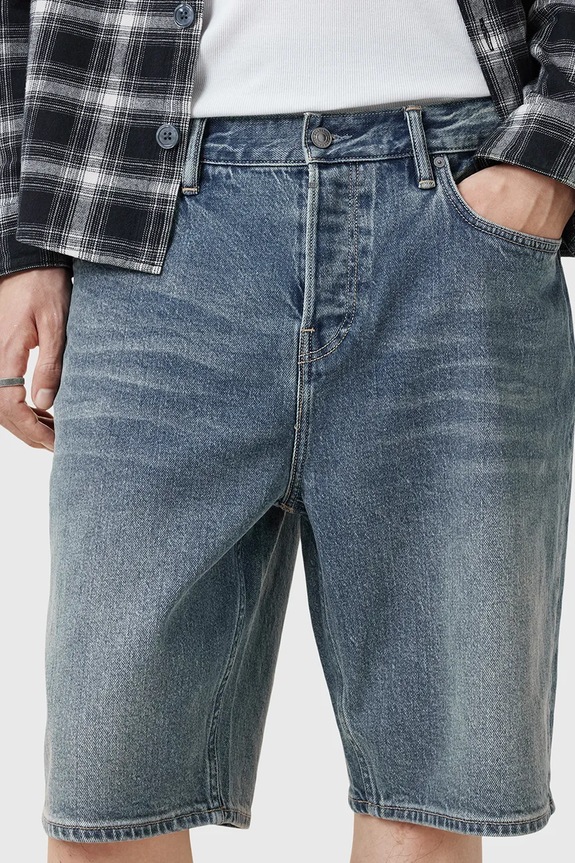 Oblečenie Rifľové krátke nohavice AllSaints SWITCH M022TC modrá
