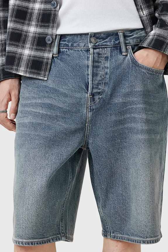 Oblečenie Rifľové krátke nohavice AllSaints SWITCH M022TC modrá
