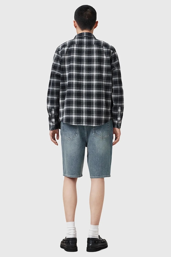 Rifľové krátke nohavice AllSaints SWITCH M022TC