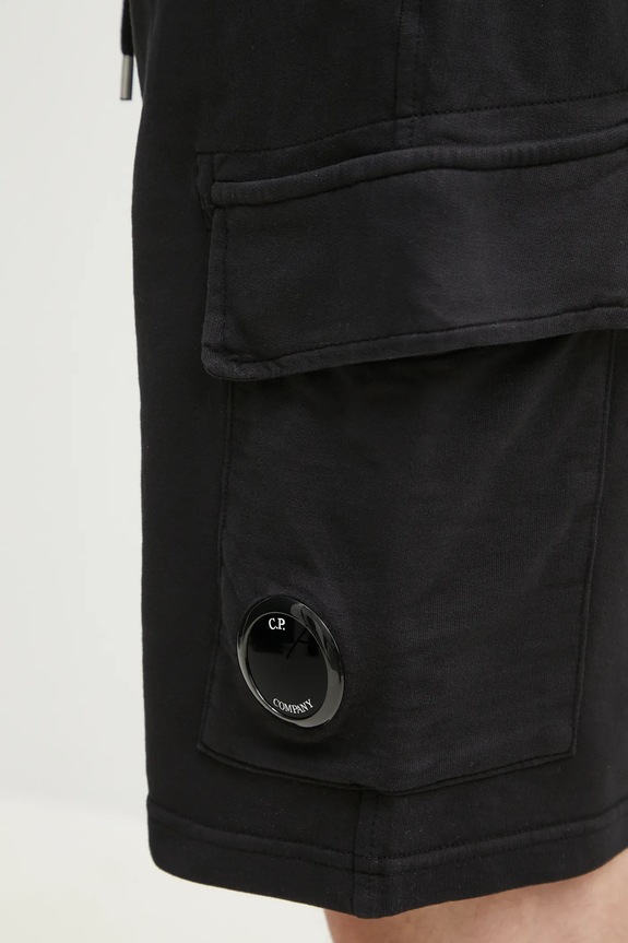 C.P. Company pantaloncini in cotone nero 18CMSB069A002246G