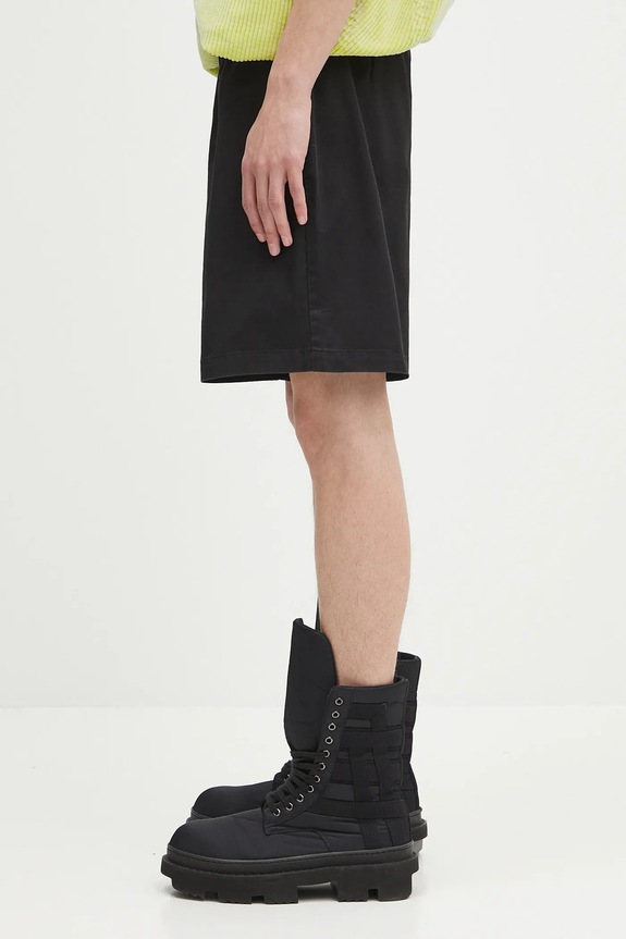 Axel Arigato pantaloni scurți din bumbac Stitch Embroidered Shorts A3124002 negru SS25