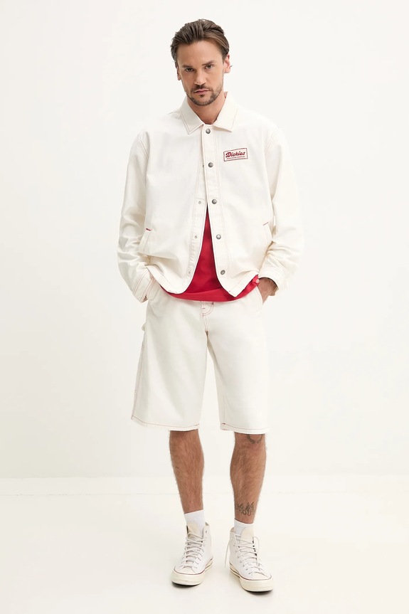 Dickies pantaloncini di jeans DK0A4ZASC481 bianco SS25