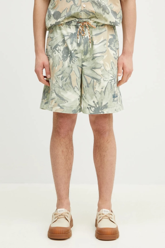 Napapijri denim shorts N-Talla Aop cotton green NP0A4IBRFCU1