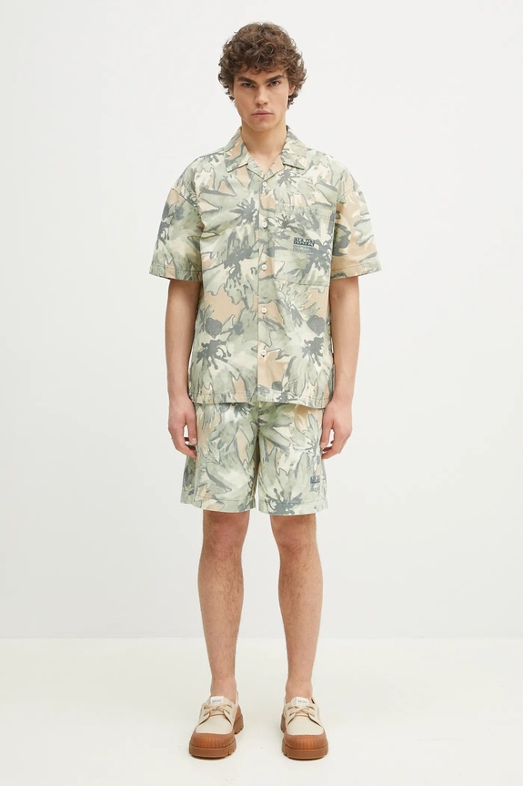 Napapijri denim shorts N-Talla Aop NP0A4IBRFCU1 green