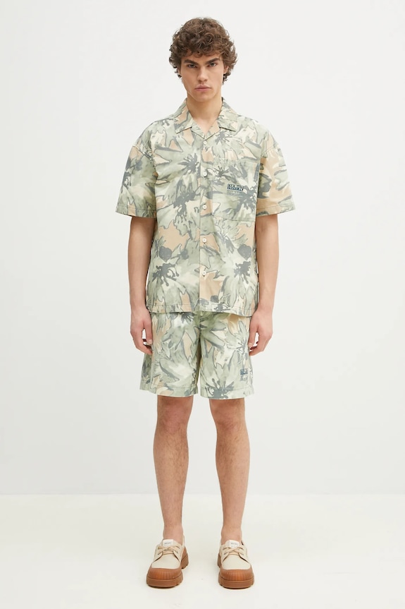 Napapijri denim shorts N-Talla Aop NP0A4IBRFCU1 green