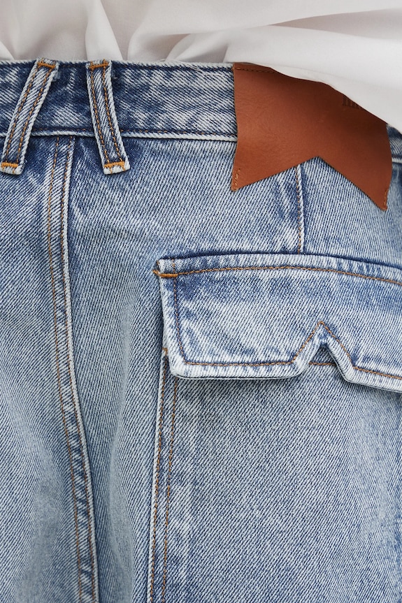 RHUDE denim shorts Cargo Denim Baggy RHPS25SH05012 blue
