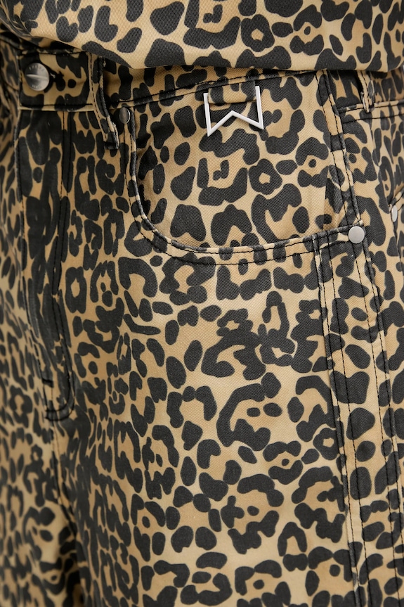 RHUDE pantaloncini Leopard Traxedo Baggy marrone RHSS25SH05012