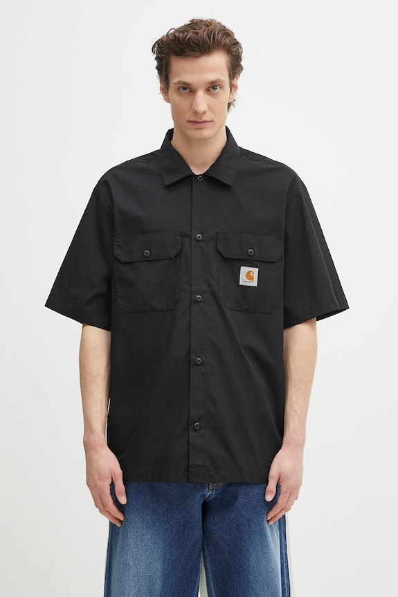 Carhartt WIP shirt S/S Craft Shirt classic black I035232.89XX