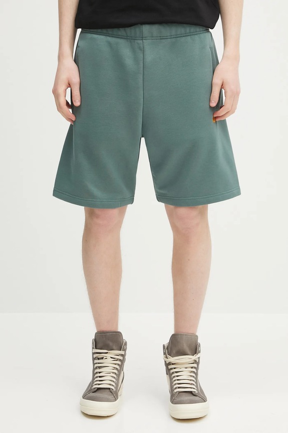 Carhartt WIP cotton shorts Chase Sweat Short cotton green I033669.2N0XX