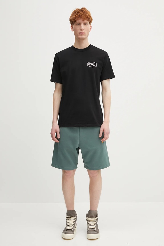 Carhartt WIP cotton shorts Chase Sweat Short I033669.2N0XX green