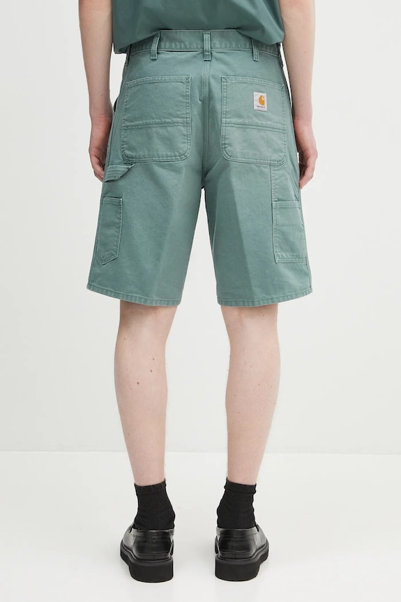 Odzież Carhartt WIP szorty bawełniane Single Knee Short I034797.2M24O zielony