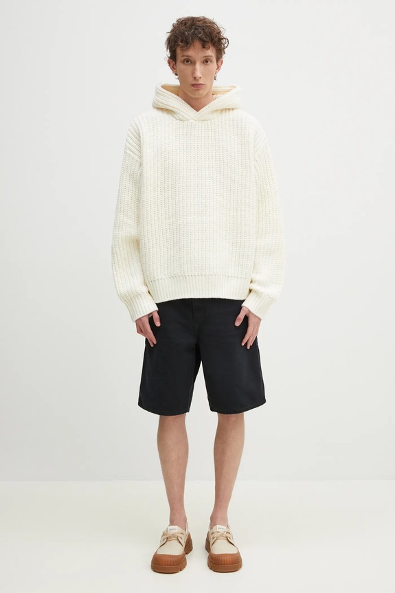 Rifľové krátke nohavice Carhartt WIP Single Knee Short I034797.894O čierna
