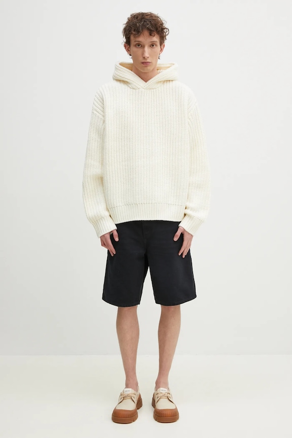 Rifľové krátke nohavice Carhartt WIP Single Knee Short I034797.894O čierna