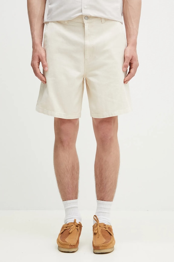 Carhartt WIP szorty bawełniane Drewe Short gładkie beżowy I034802.502