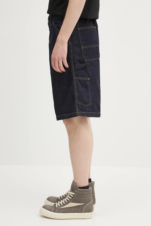 Carhartt WIP cotton denim shorts OG Single Knee Short I034872.102 navy SS25