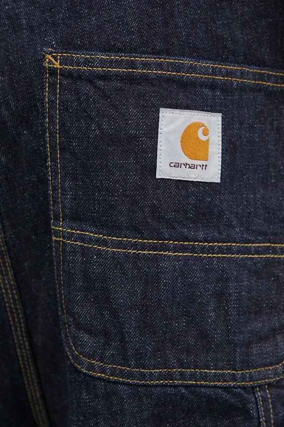 Carhartt WIP cotton denim shorts OG Single Knee Short navy I034872.102