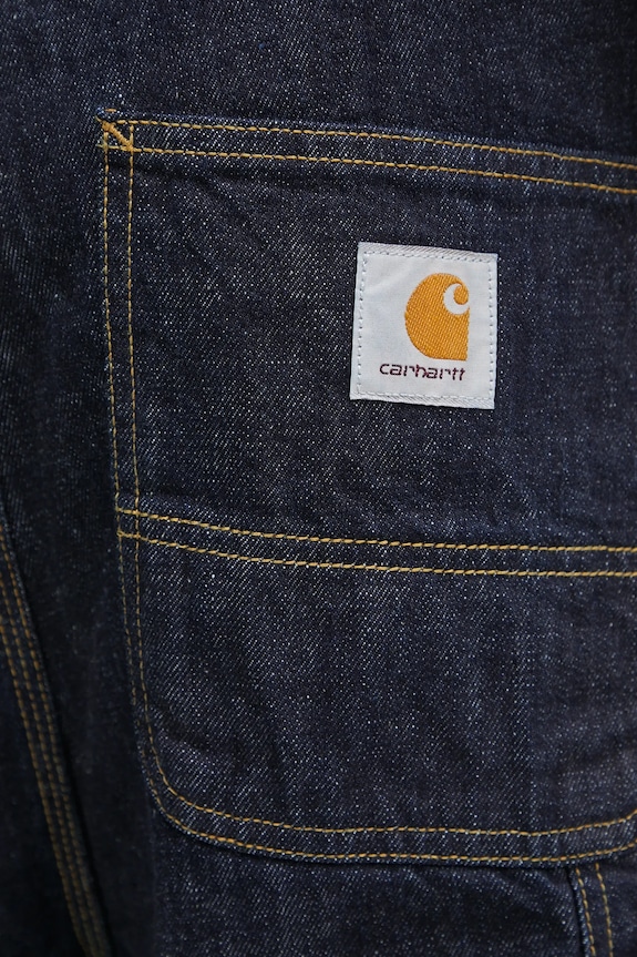 Carhartt WIP cotton denim shorts OG Single Knee Short navy I034872.102