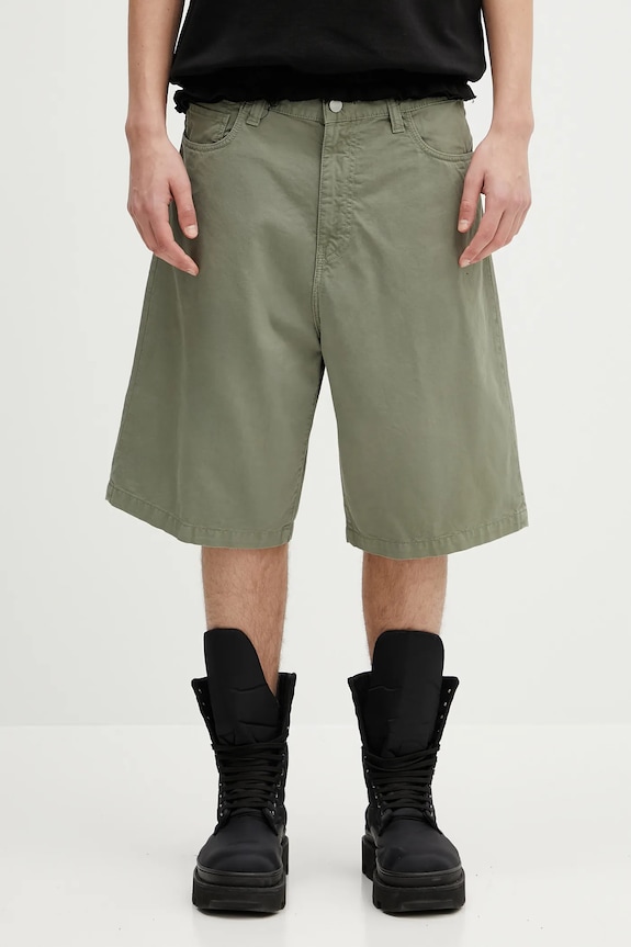 Carhartt WIP szorty bawełniane Landon Short gładkie zielony I034808.1YFGD