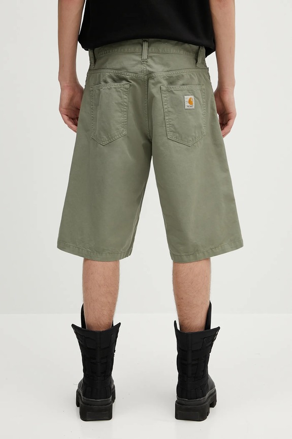 Odzież Carhartt WIP szorty bawełniane Landon Short I034808.1YFGD zielony
