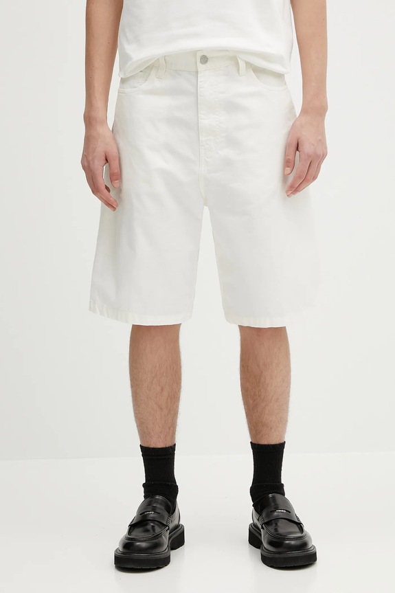 Carhartt WIP denim shorts Landon Short cotton beige I034808.35002