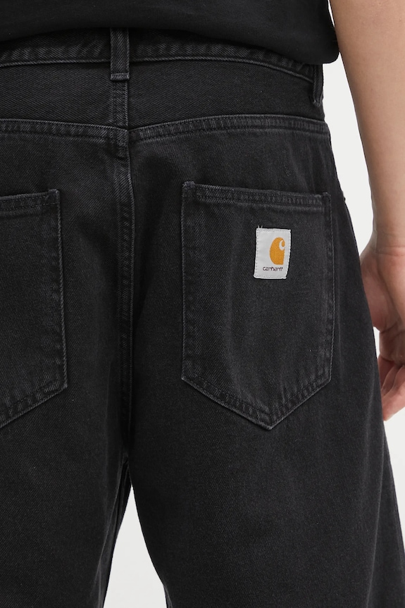 Хлопковые джинсовые шорты Carhartt WIP Nolan Short чёрный I034869.8906