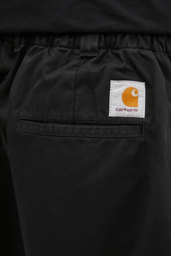 Βαμβακερό σορτσάκι Carhartt WIP Marv Short μαύρο I034813.8906