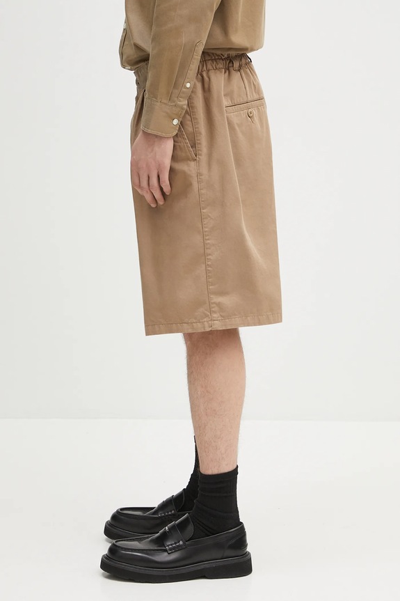 Carhartt WIP cotton shorts Marv Short I034813.8Y06 brown SS25