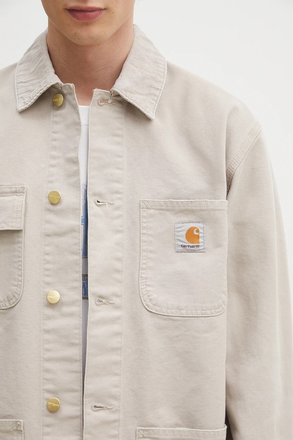Carhartt WIP denim jacket Michigan Coat beige I034787.2RF4O