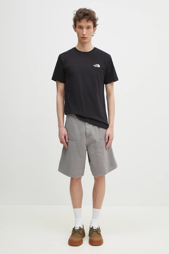 Carhartt WIP cotton shorts Double Knee Short I034793.2LR06 gray