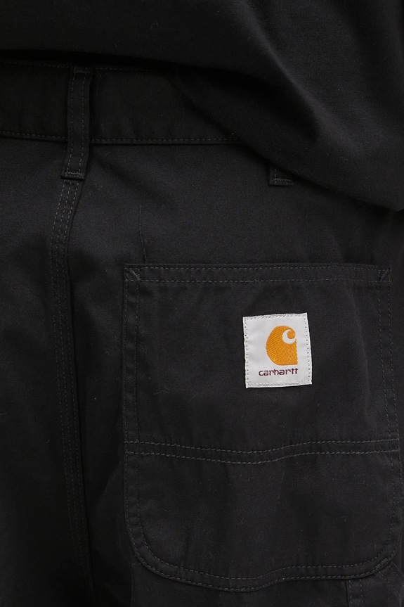 Pamučne kratke hlače Carhartt WIP Double Knee Short crna I034794.8902