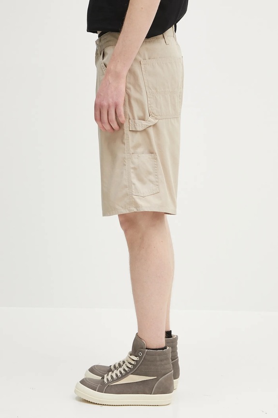 Carhartt WIP szorty bawełniane Double Knee Short I034794.G102 beżowy SS25