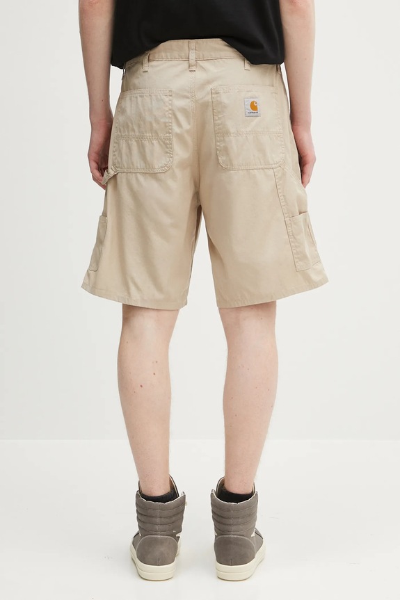 Odzież Carhartt WIP szorty bawełniane Double Knee Short I034794.G102 beżowy